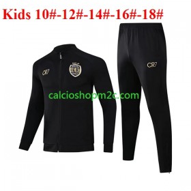 Sporting CP Bambino Tuta Rappresentanza Nero 2023/2024